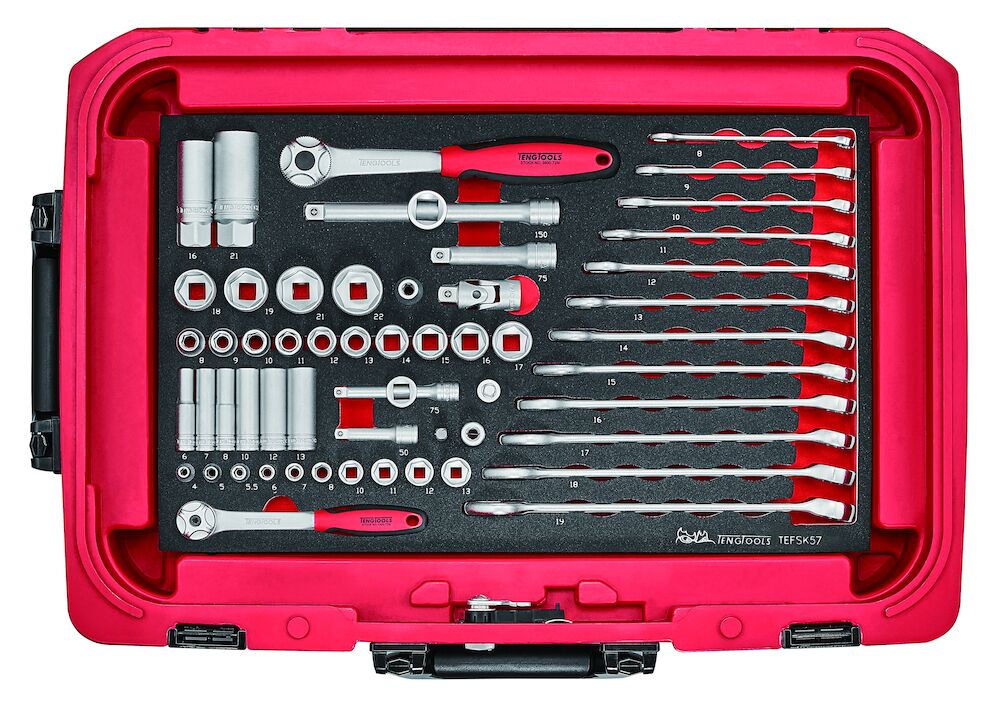Spanner & Socket Set FOAM3 57 Pieces TengTools